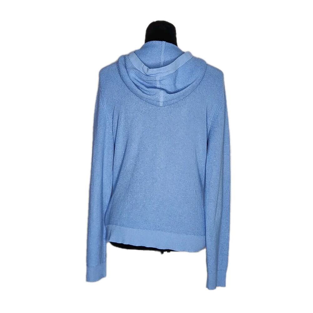 Alashan Cotton Cashmere Terry Stitch Full Zip Hoodie Cardigan Size Medium - Picture 4 of 9